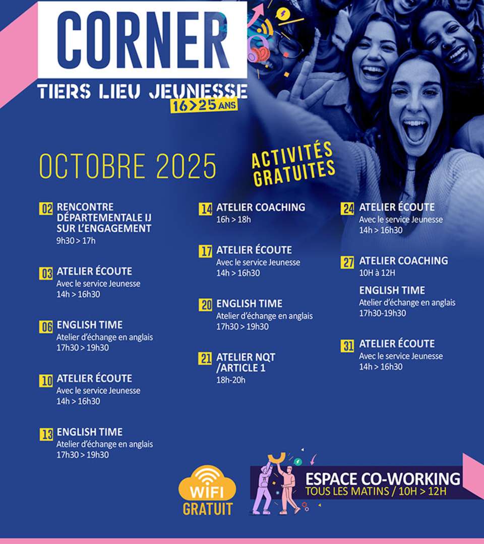 Agenda Corner octobre 2025 © Amiens Métropole Agenda Corner octobre 2025 © Amiens Métropole