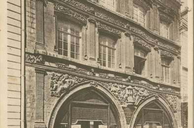 La Maison du Sagittaire rue des Vergeaux à Amiens, début du XXe siècle. © Archives municipales et communautaires d'Amiens_10Z2872