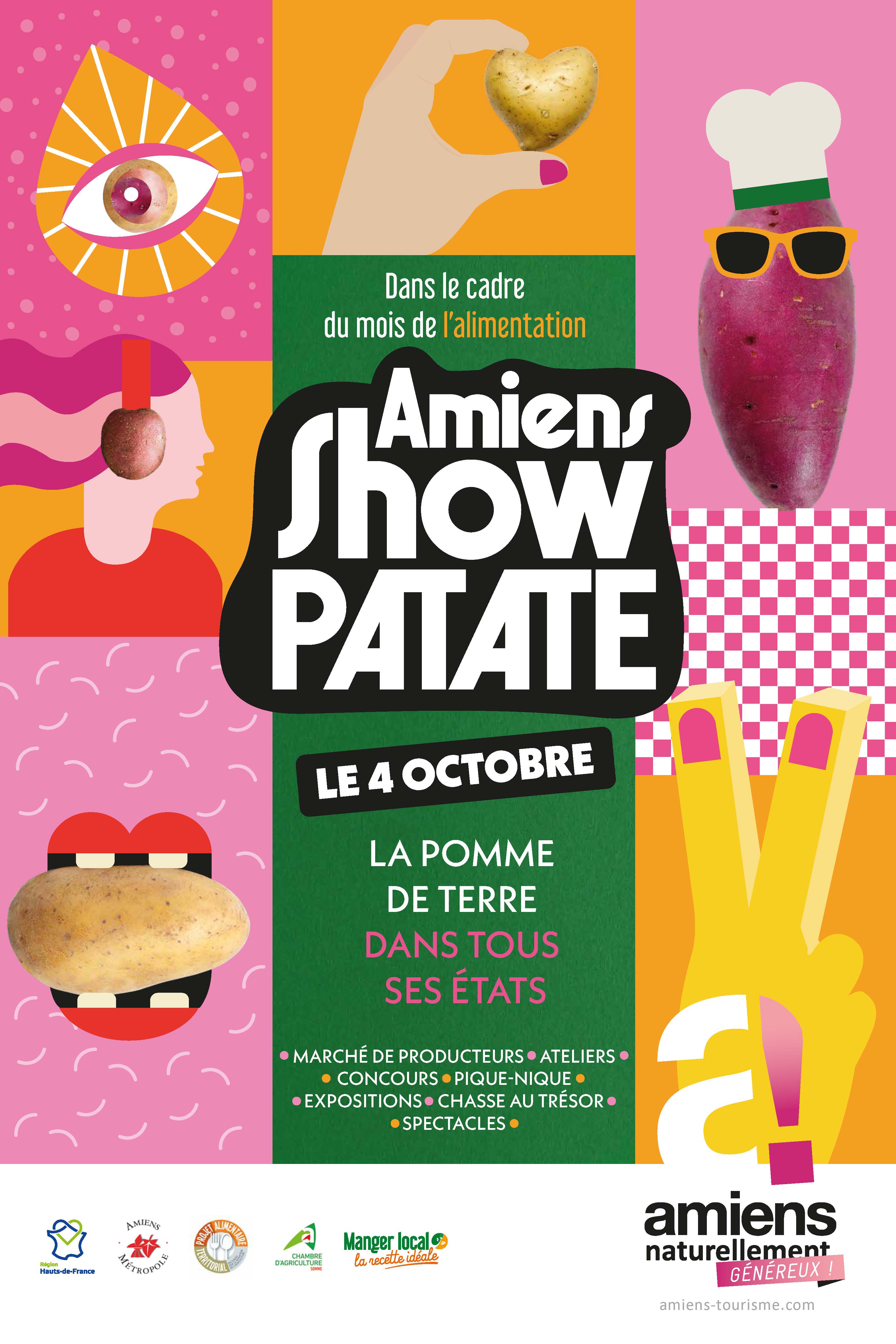 Affiche Amiens Show Patate © OT Amiens Métropole Affiche Amiens Show Patate © OT Amiens Métropole