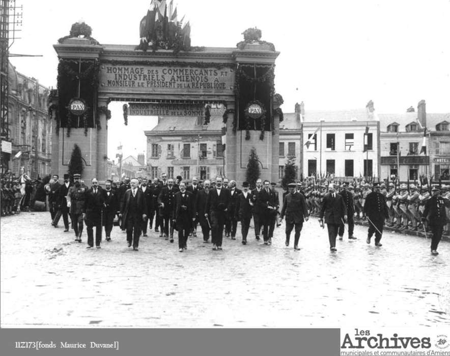 Visite officielle du Président de la République le 13 juillet 1919